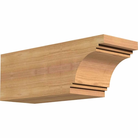 Ekena Millwork Pescadero Smooth Rafter Tail, Western Red Cedar, 5 1/2"W x 6"H x 16"L RFT06X06X16PEC00SWR